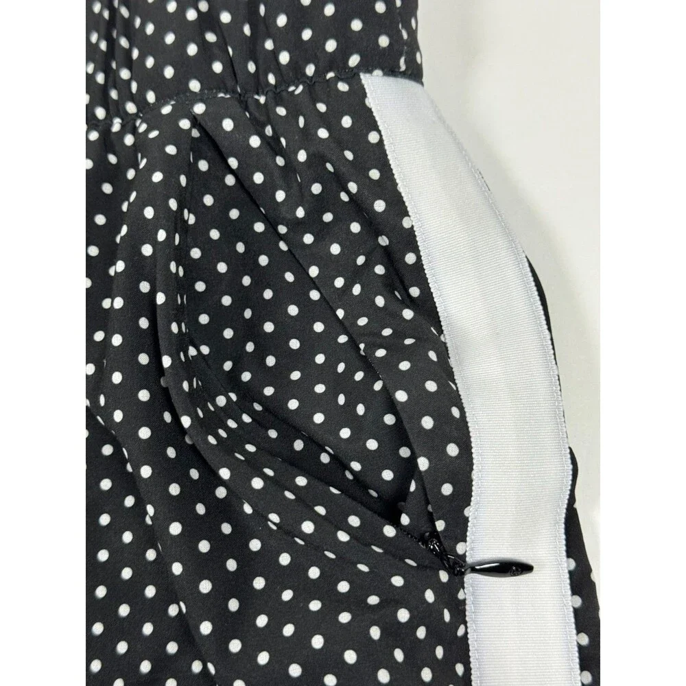 T by Talbots Skort XS Black White‎ Polka Dot Stretch Active Golf Tennis Preppy